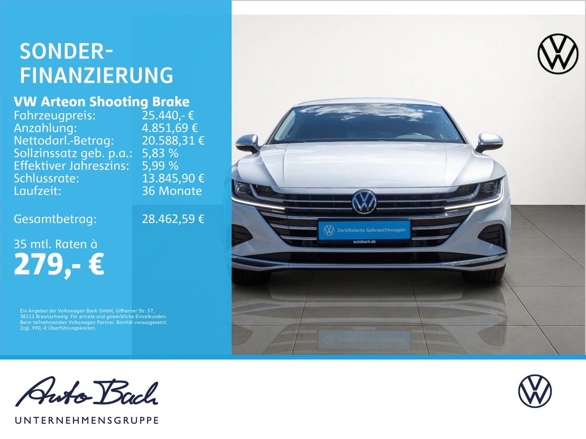 Volkswagen Arteon Shooting Brake 2.0 TSI DSG Elegance AHK foto 2