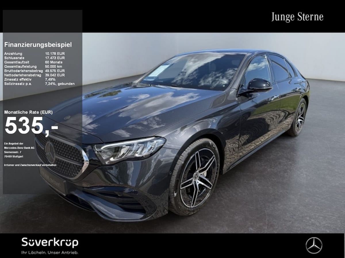 Mercedes-Benz E 220 d AMG NIGHT DISTR KAMERA PANO SPUR PDC