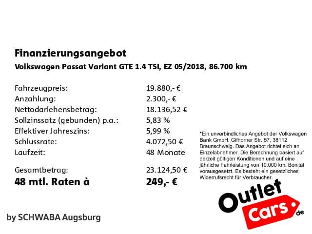 Volkswagen Passat Variant GTE 1.4 TSI DSG R-Line PANO AHK foto 4