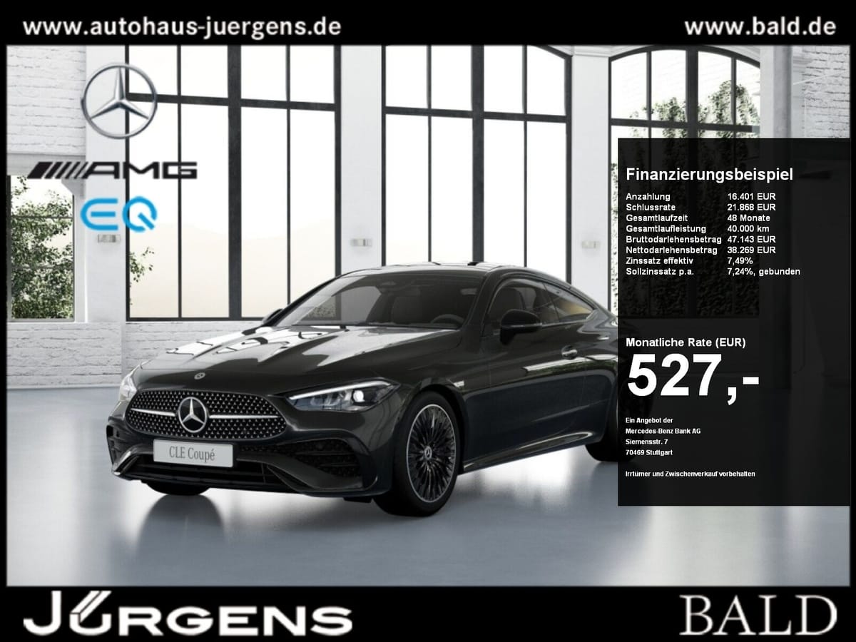Mercedes-Benz CLE 220 d Coupé AMG+Pano+Distr+Memo+Night+AHK