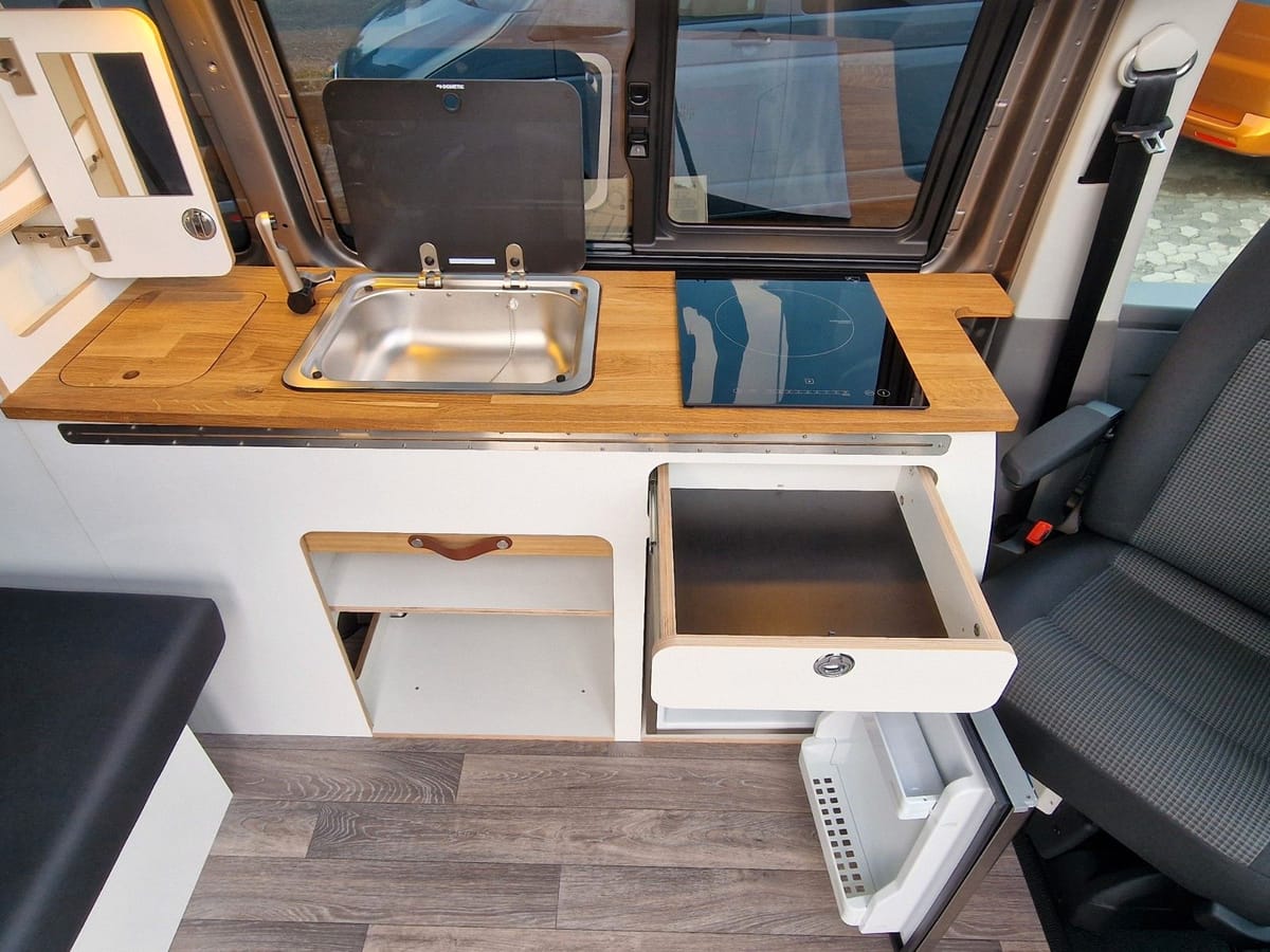 Volkswagen T6 wie CALIFORNIA WOMO AUSBAU KÜCHE BETT DUSCHE foto 2