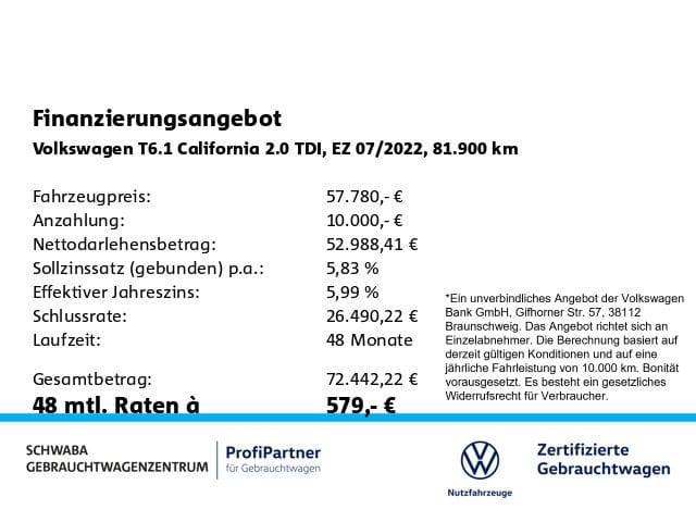 Volkswagen T6.1 California 2.0 TDI DSG Beach Stdhz AHK Navi foto 4