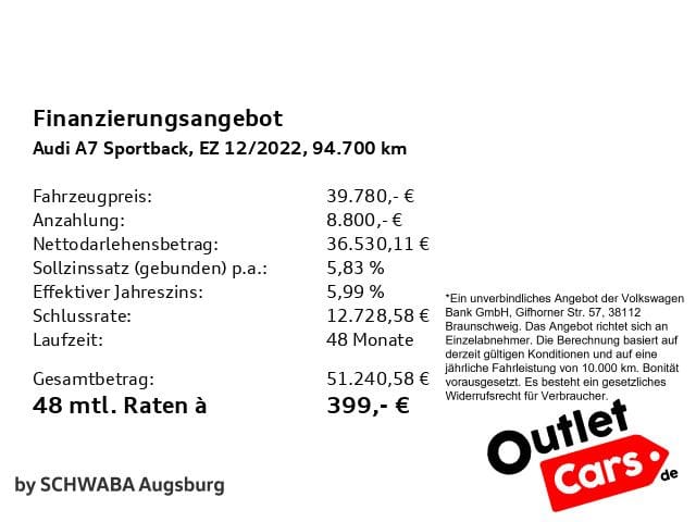 Audi A7 Sportback 50 TFSIe quattro *NAVI*LED*ab 399€ foto 4
