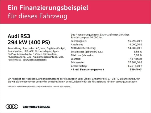 Audi RS3 Sportback quattro 294(400) kW(PS) S tronic foto 2