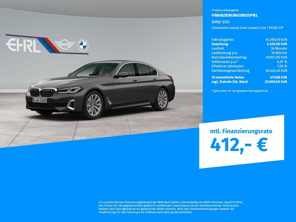 BMW 530i Limousine Luxury Line Luxury Line HEAD-UP foto 2