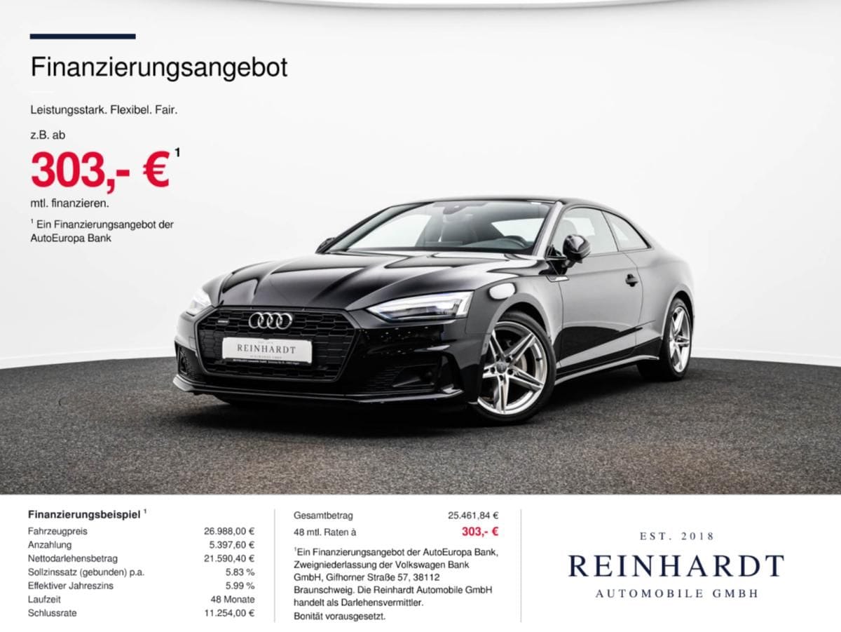 Audi A5 COUPE 40TDi Q ADVANCED BLACK ACC PANO KAMERA