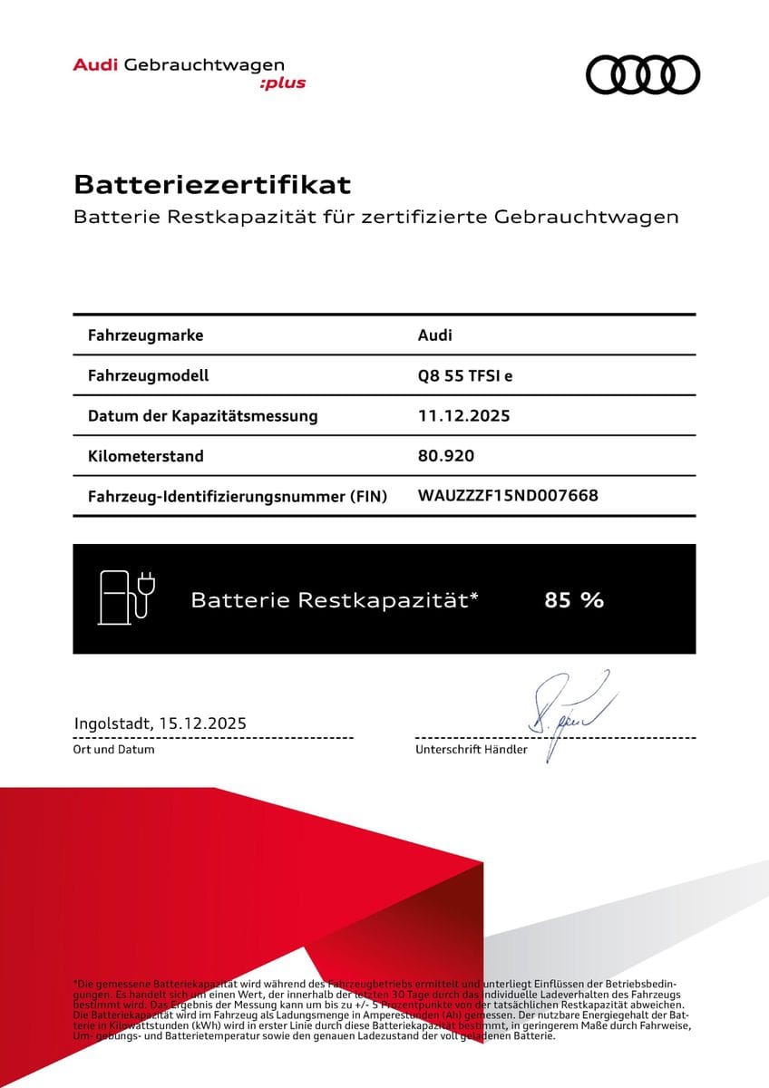 Audi Q8 55 TFSI e qu S line AHK Luftfahrw. Leder Kam foto 4
