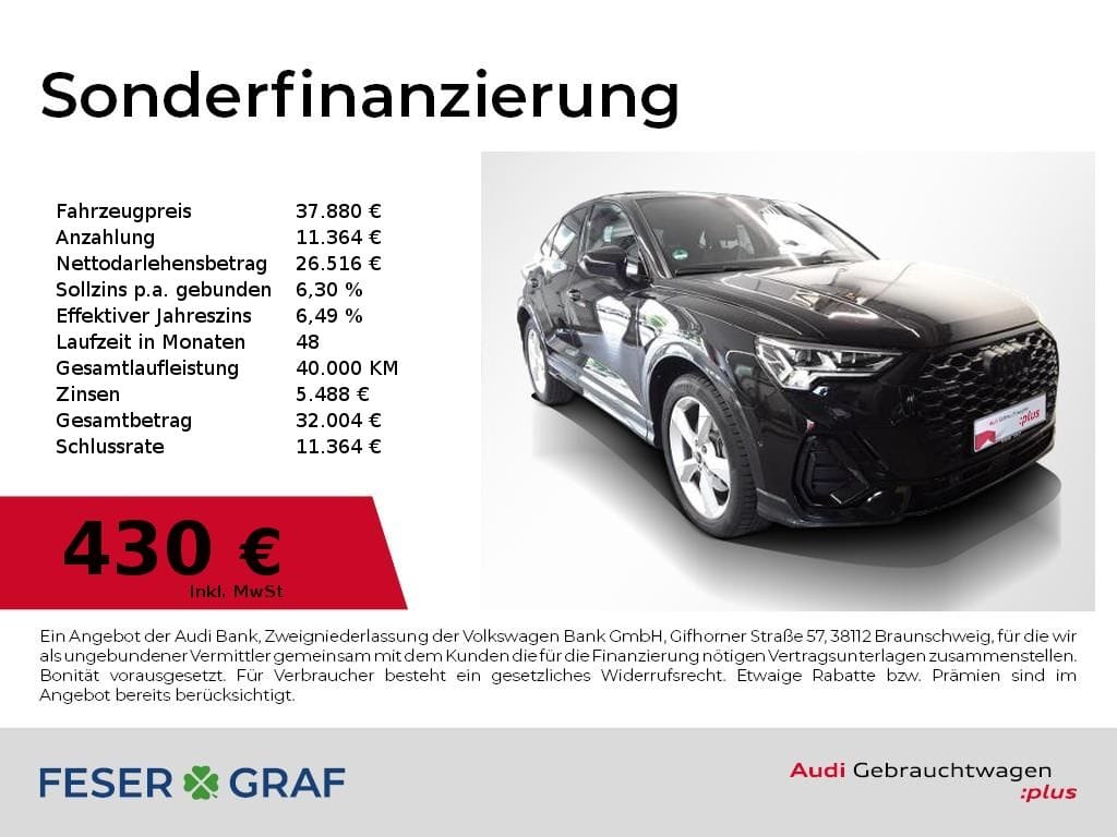 Audi Q3 Sportback 40 TFSI qu S Line Matrix Navi SONO