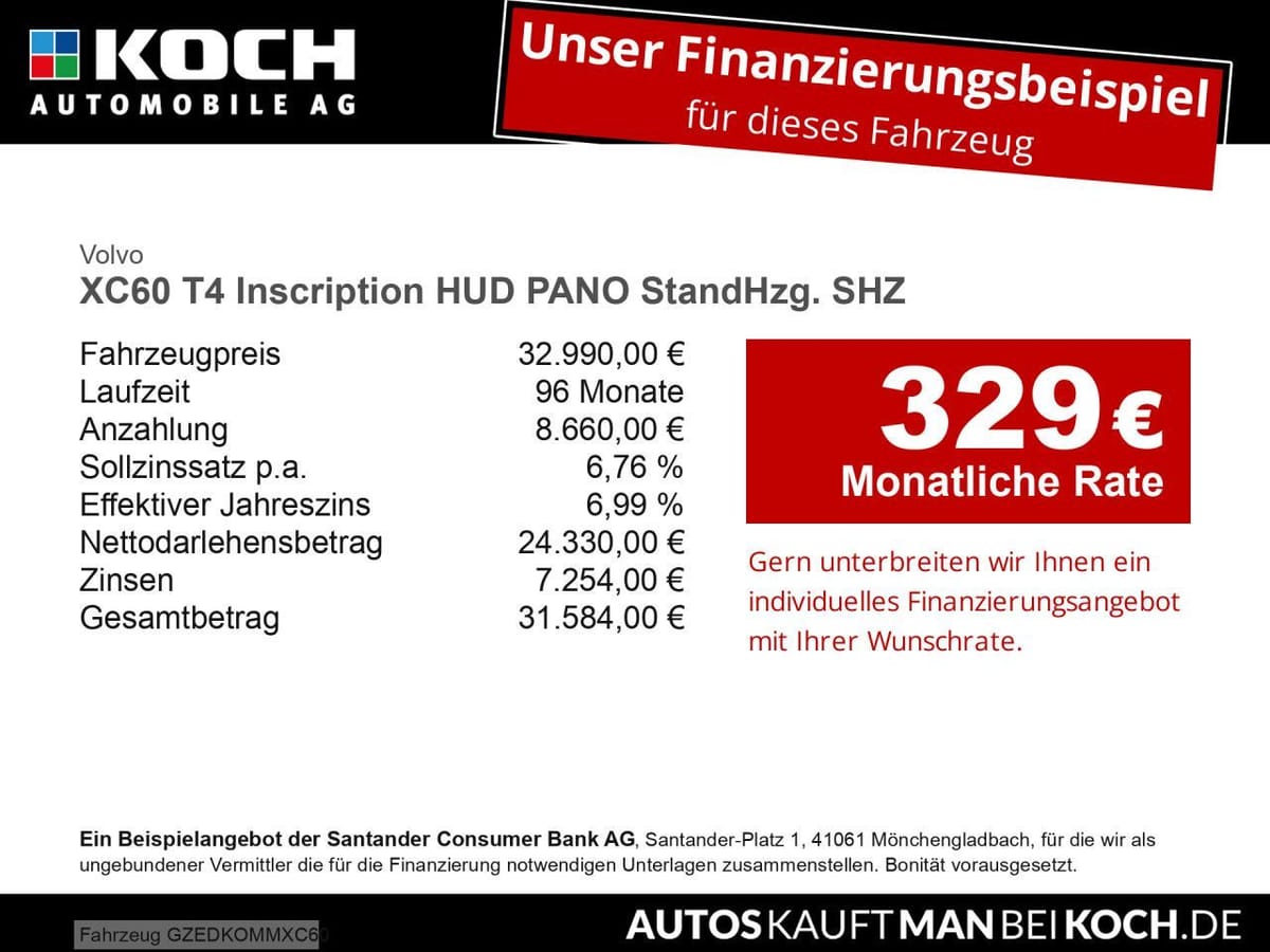 Volvo XC60 T4 Inscription HUD PANO StandHzg. SHZ Navi foto 2