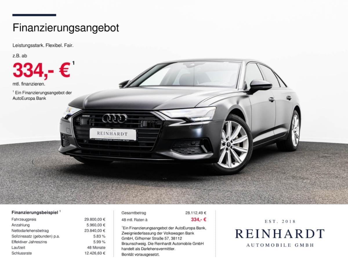 Audi A6 LIMOUSINE 45TDi Q ALL-BLACK ACC DSP SIDE KAM