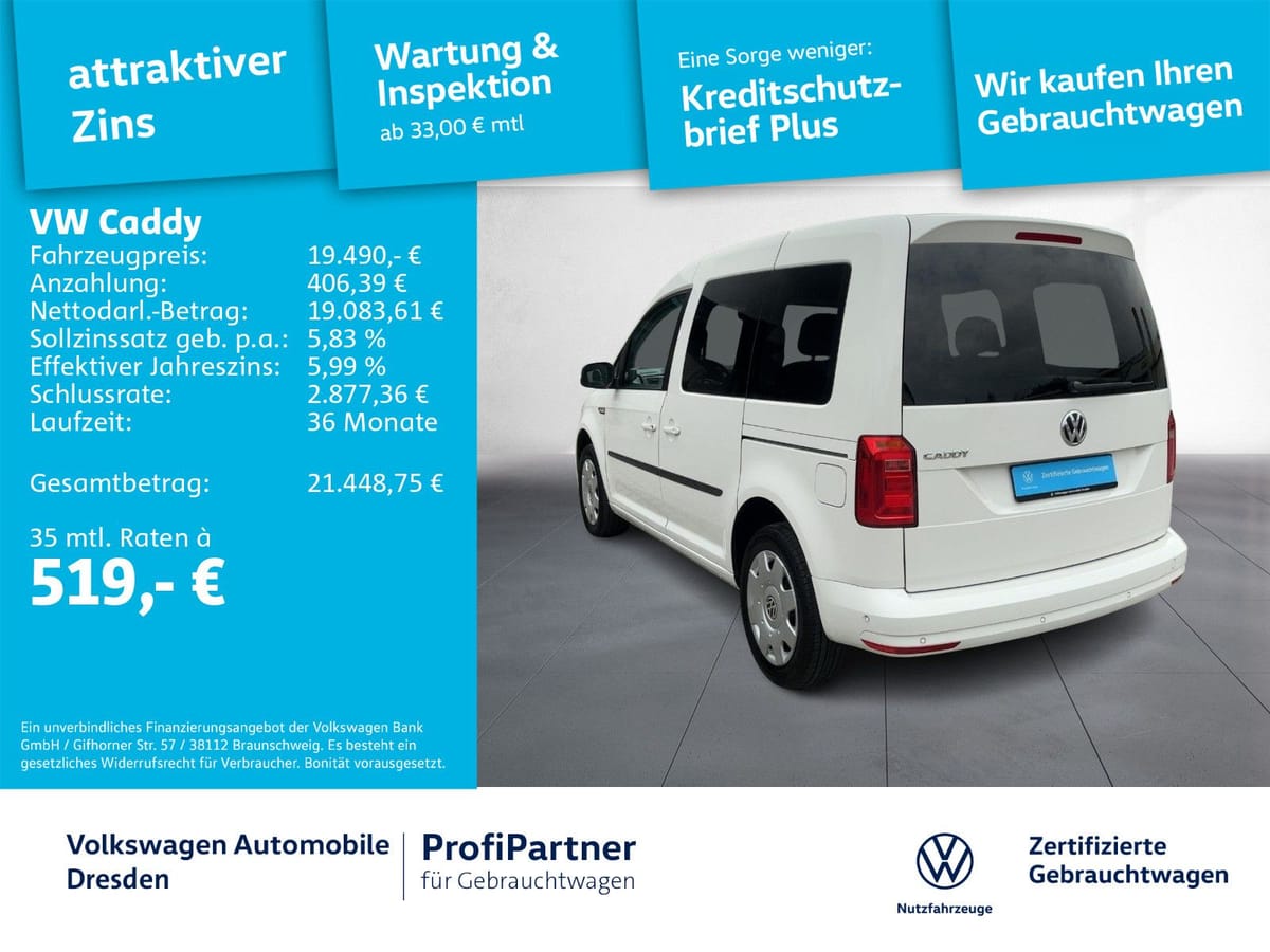 Volkswagen Caddy Trendline 1,4 TSI DSG KLIMA SHZ APP-CONNEC foto 2