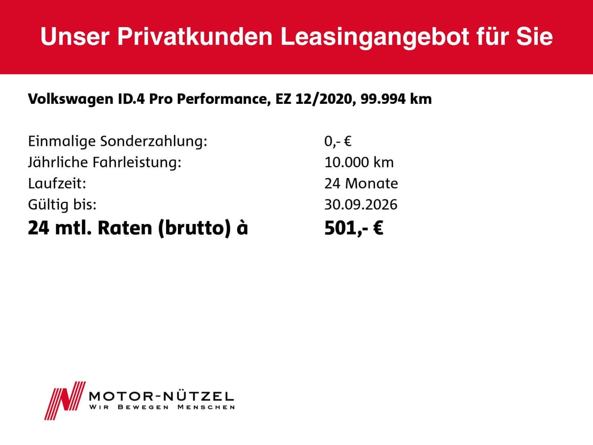 Volkswagen ID.4 Pro Performance 150KW PANO+AHK+ACC+WäPu+HUD foto 24