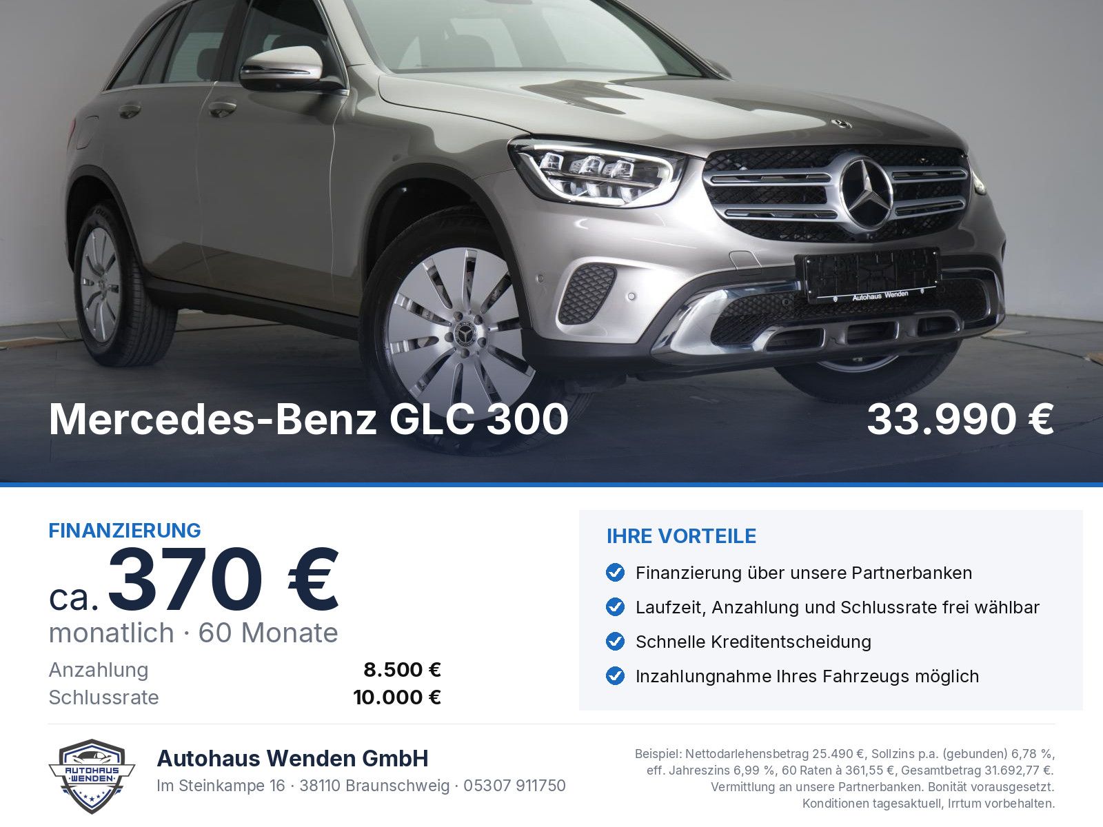 Mercedes-Benz GLC 300 de 4Matic 9G-Tronic Temp 360Kamera Carpl foto 1