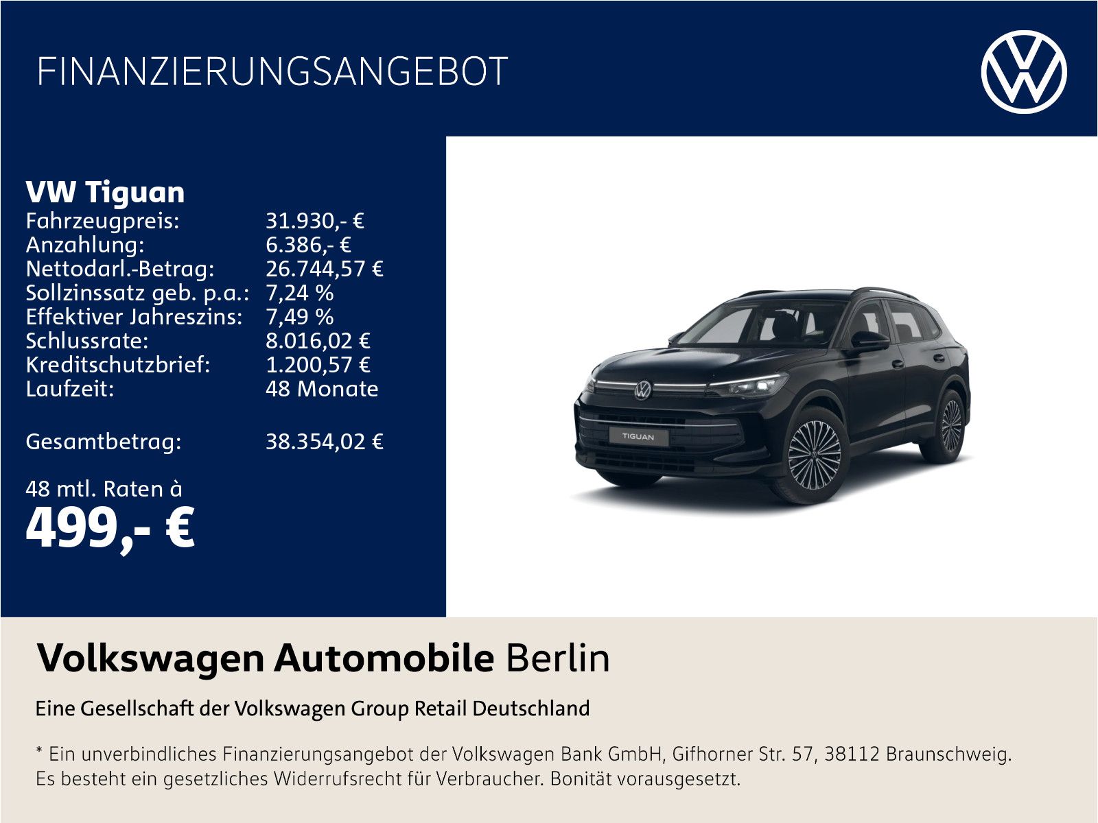 Volkswagen Tiguan 1.5 eTSI Life foto 1